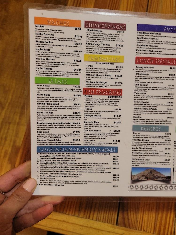 Los Guerreros Menu image 2