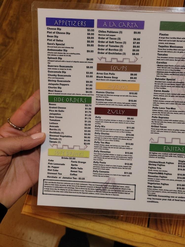 Los Guerreros Menu image 4