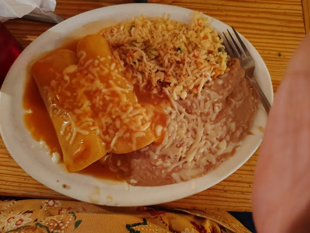 One Enchilada Rice and Beans